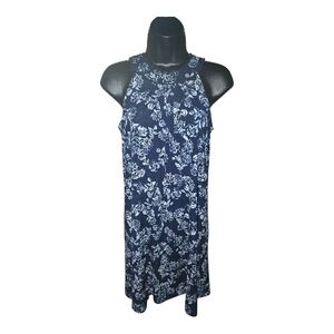 Floral Navy Blue Dress